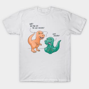 Funny T Rex Dinosaur Did You Eat The Last Unicorn T-Shirt